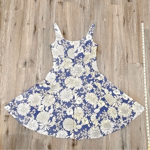 Nine West, new sleeveless dress, 8, Blue with white flowers, gorgeous